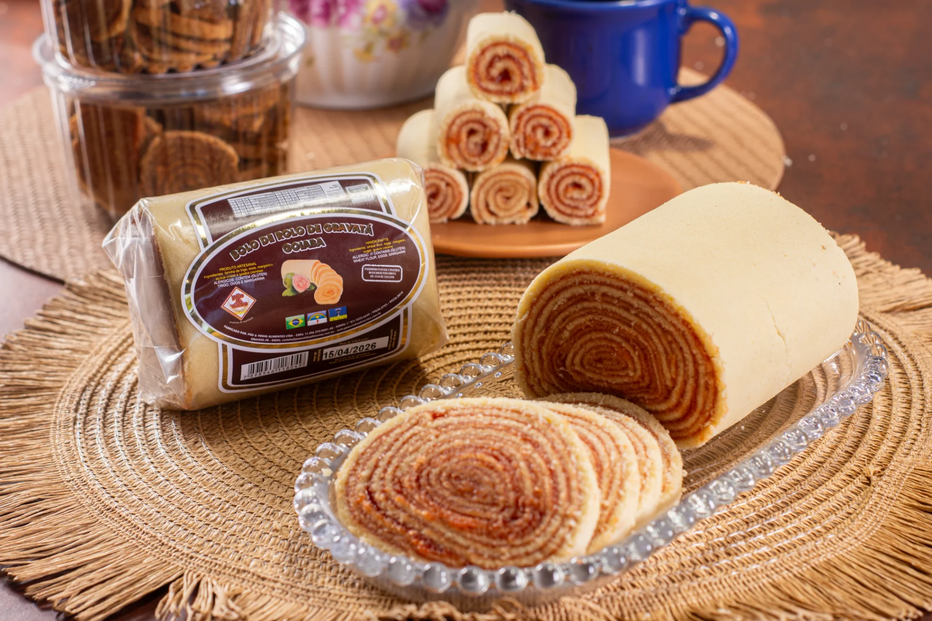 Bolo de rolo de goiaba