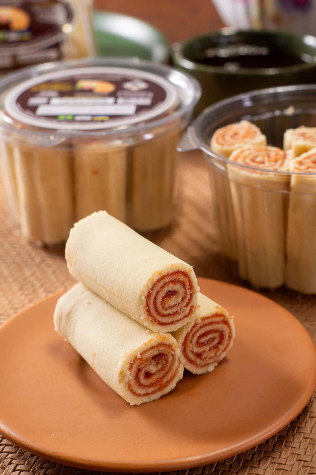 Mini bolo de rolo